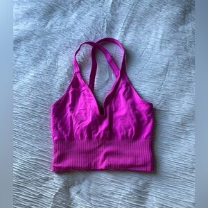 Free People Movement Pink Good Karma Crop Tank Size XS/S